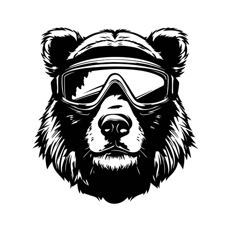 Bear Snowboard Ski Goggles