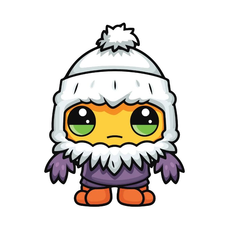 Cold Winter Comic Eskimo