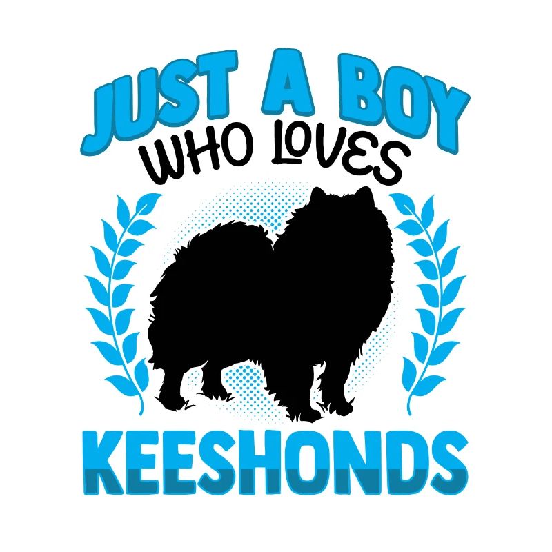 Junge der Wolfsspitz liebt Deutscher Spitz