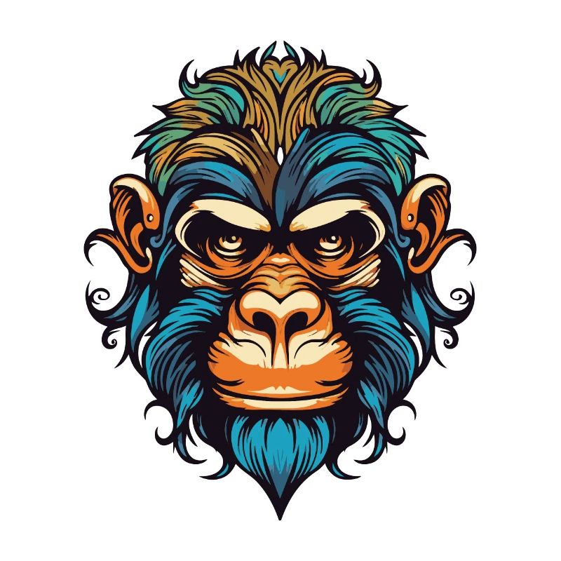 Affe Kopf