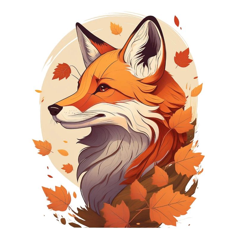 Ein Fuchs im Herbst