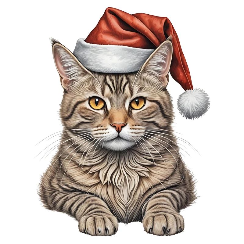 Chat de Noël mignon