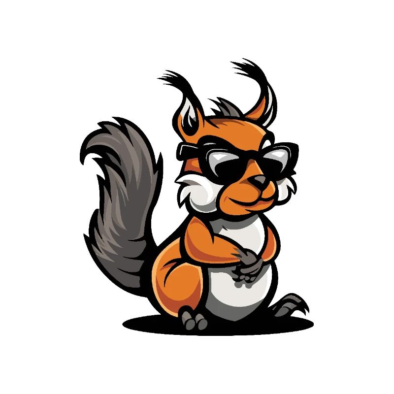 Eichhörnchen Cool Comic