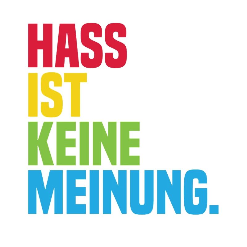 Hate is not an opinion Statement against the right