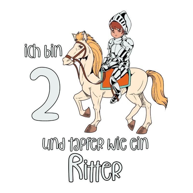 Geburtstagsshirt Ritter - 2 Geburtstag Junge