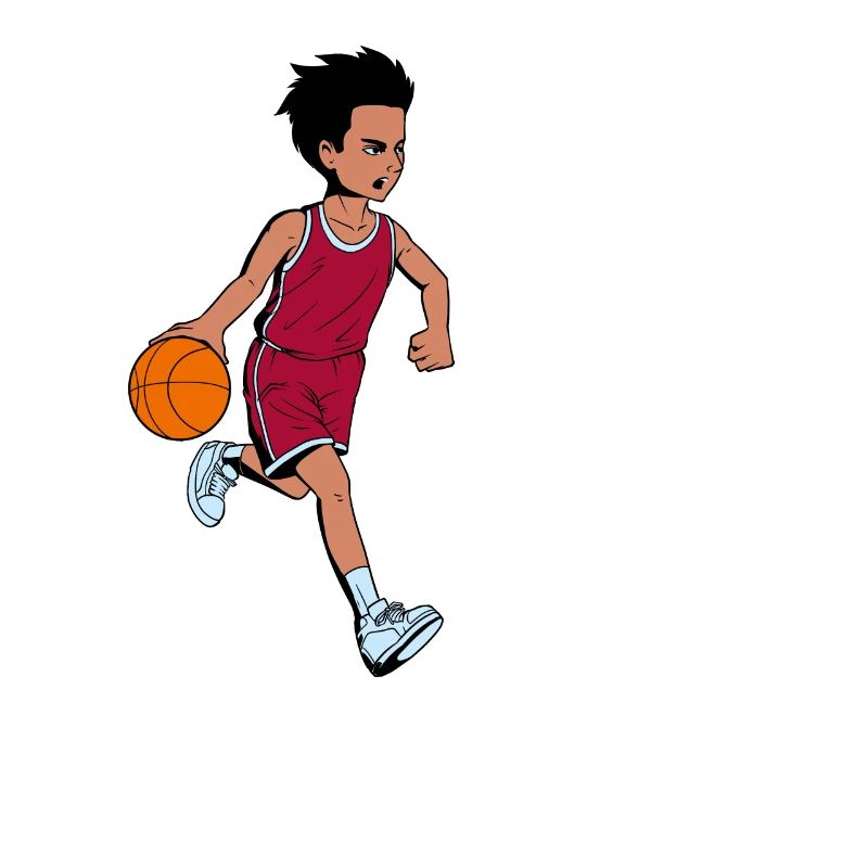 Junge spielt Basketball - Ich bin 6