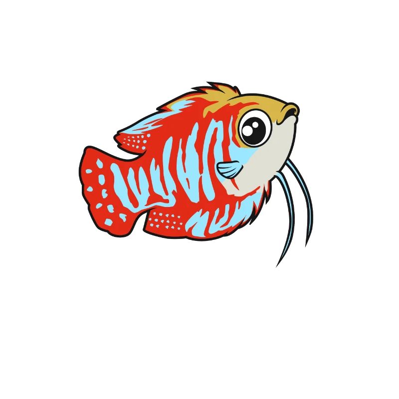 Nématode rayé Kawaii