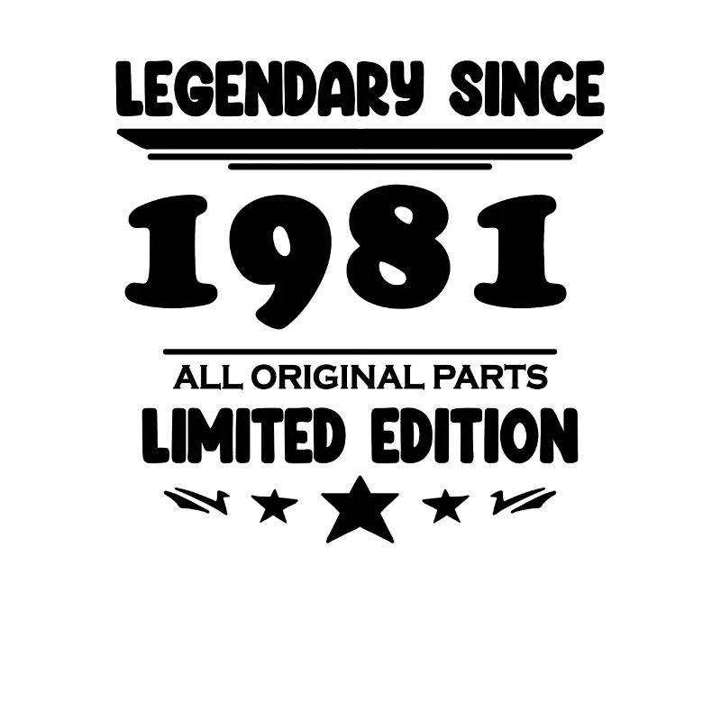 1981 - Né 1981 - Année de construction 1981