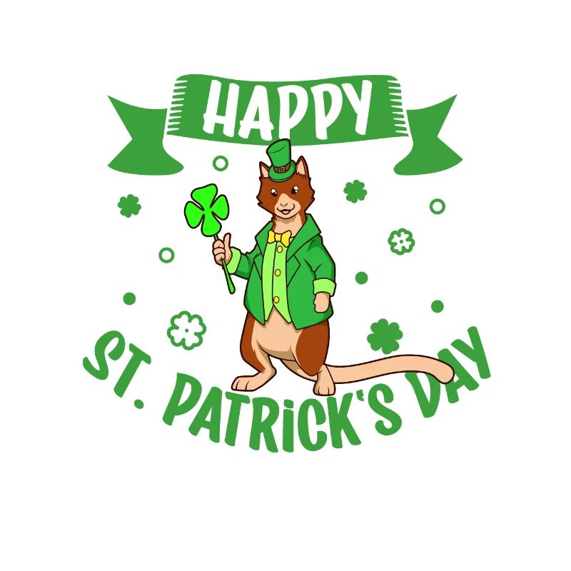 St Patricks Baumkänguru - Happy St Patricks Day