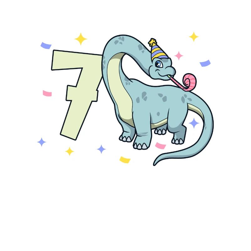 Avec Brachiosaurus - Anniversaire des enfants 7 ans