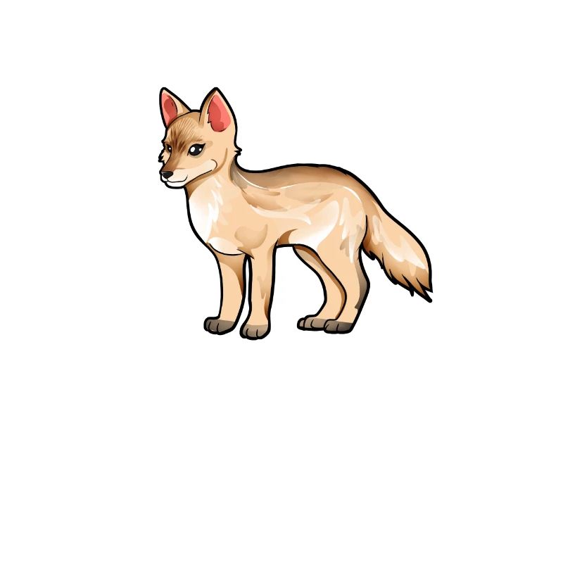 Dessin d’un renard véloce