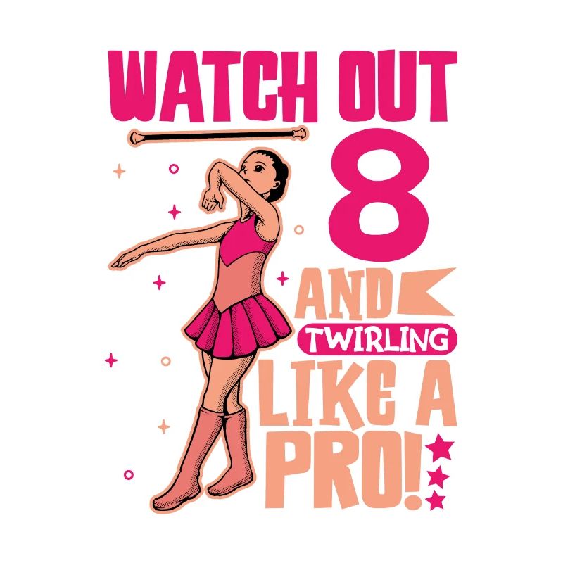 Ich bin 8 - Mädchen Twirling