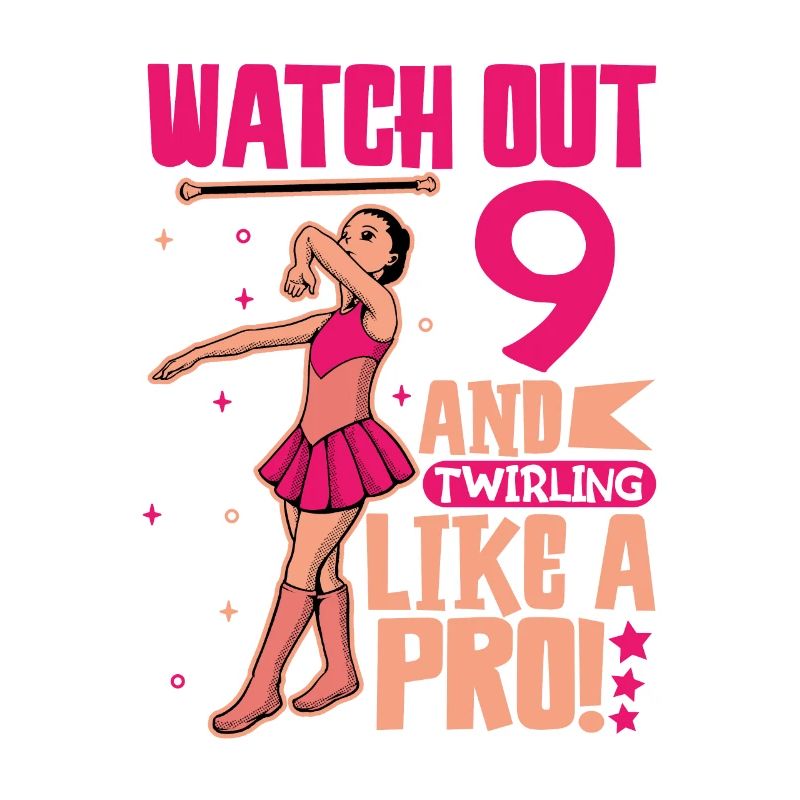 Ich bin 9 - Mädchen Twirling