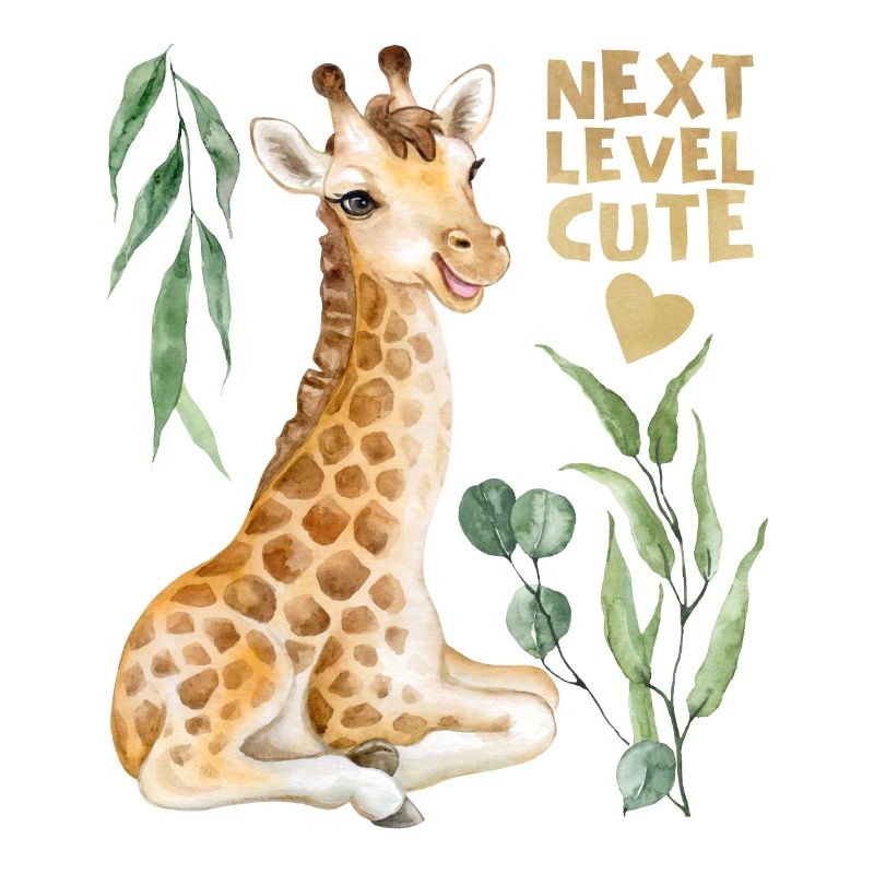 Comic Giraffe, lustiger Spruch