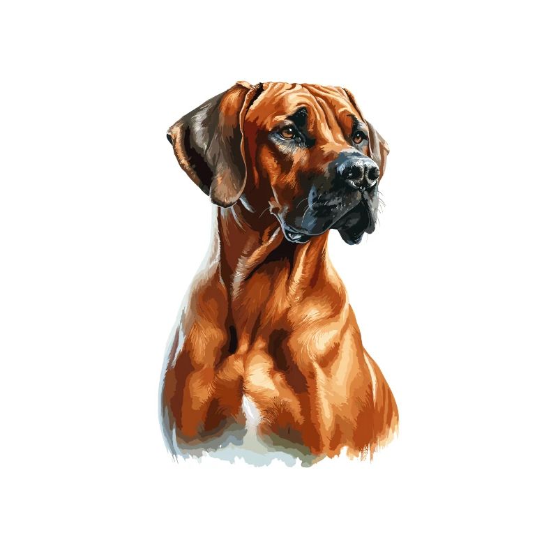 Aquarelle Rhodesian Ridgeback