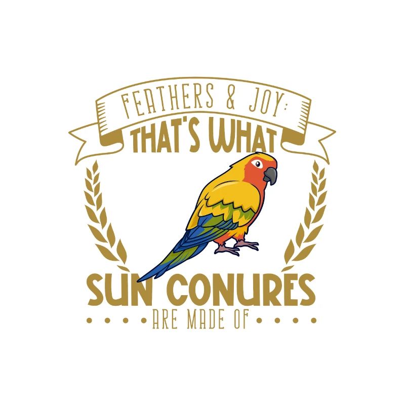 Feathers and Joy - Sun Parakeet