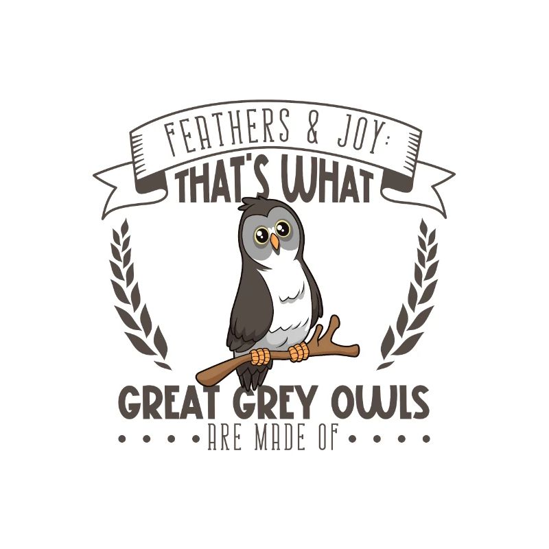 Feathers and Joy - Bearded Owl