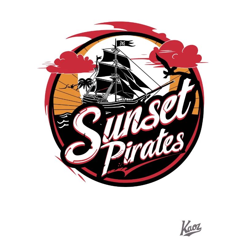 The Sunset Pirates' Ship: Sailing