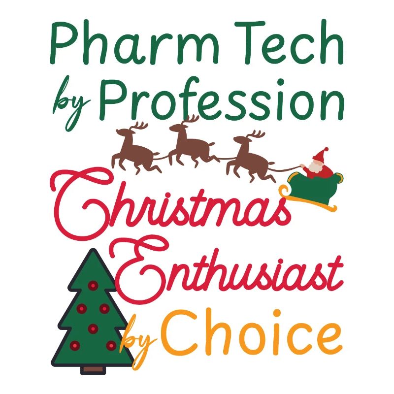 Pharmacy technician Weihnachten Xmas Elf