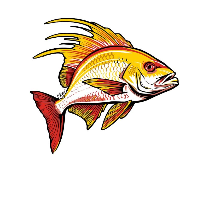 Red and golden fish