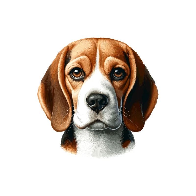 Visage de chien - Beagle