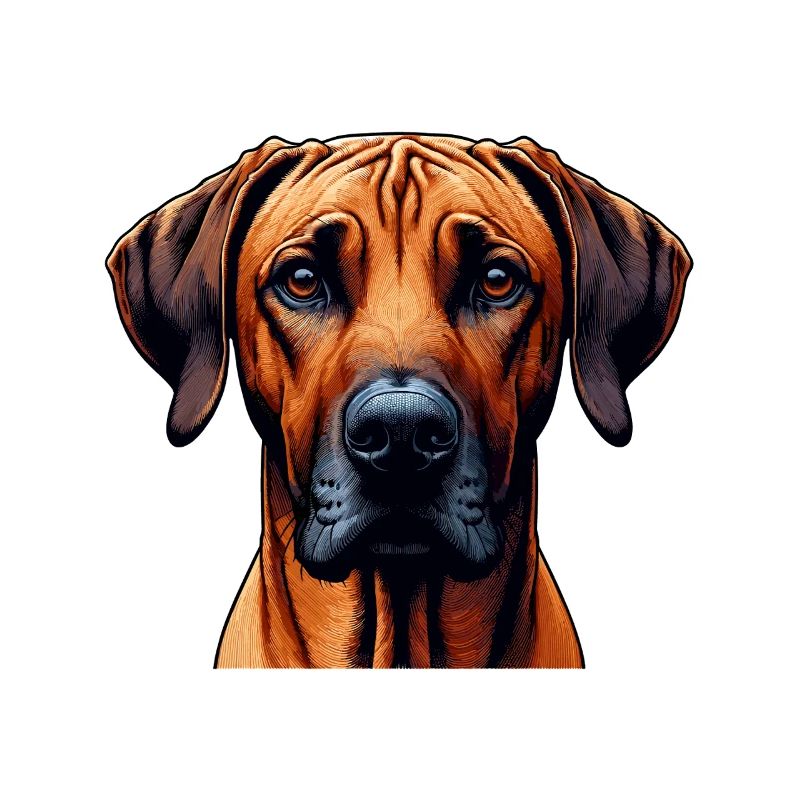 Visage de chien - Rhodesian Ridgeback