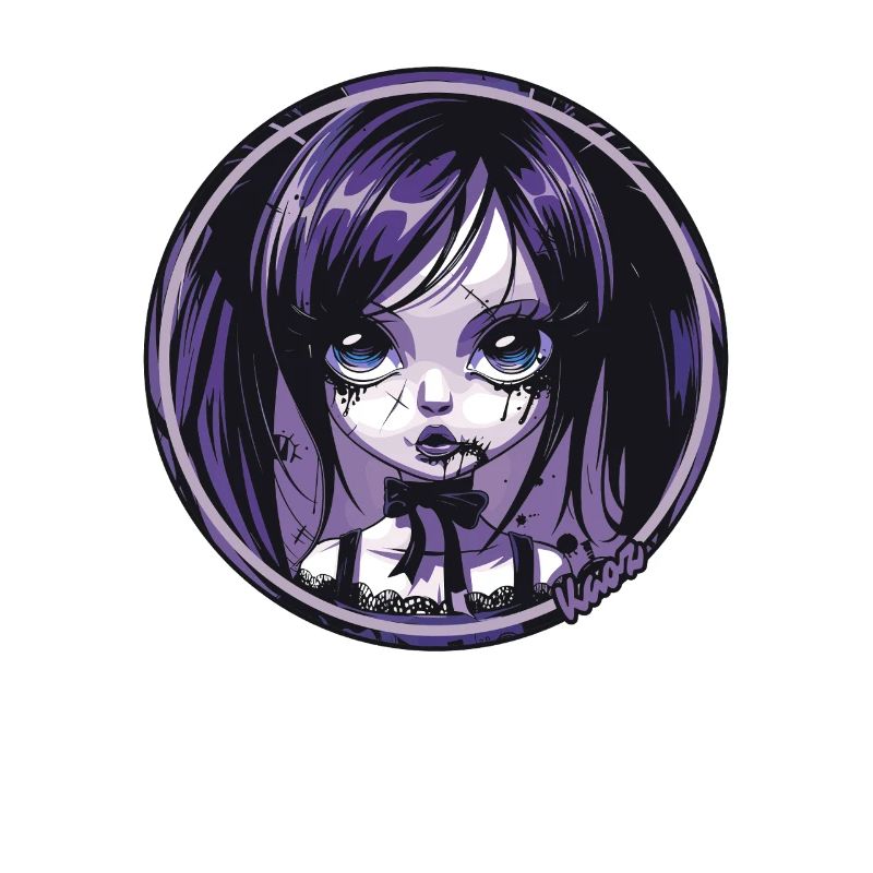 Gothic Chibi Mädchen – Dunkle Ästhetik