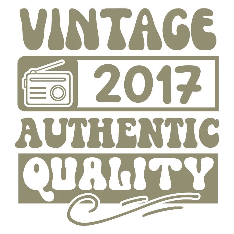 Authentic 2017 Vintage 2017 - Vintage 2017 Retro