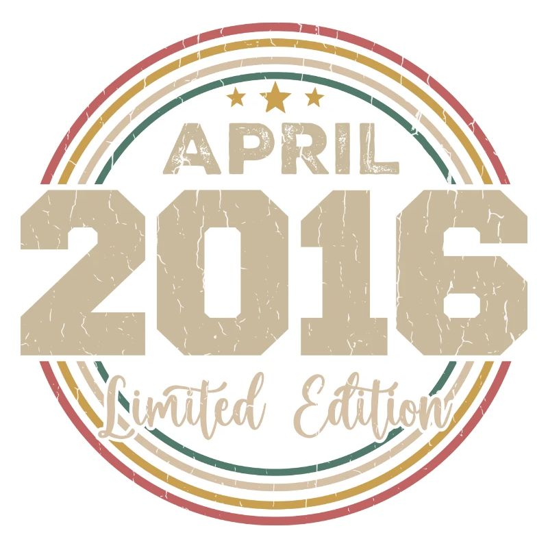 April 2016 Geburtstagsgeschenk April 2016 Retro