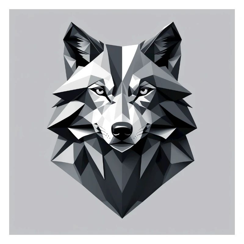 Minimalistic wolf