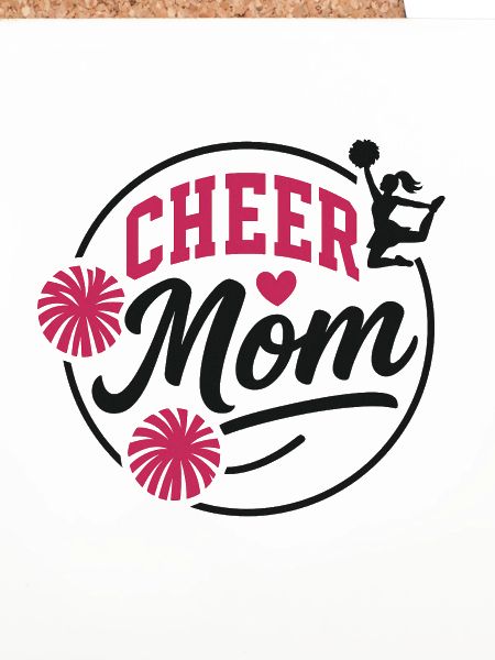 Cheer Mom Illustration