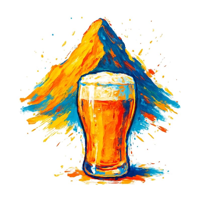 Biergipfel Farbexplosion