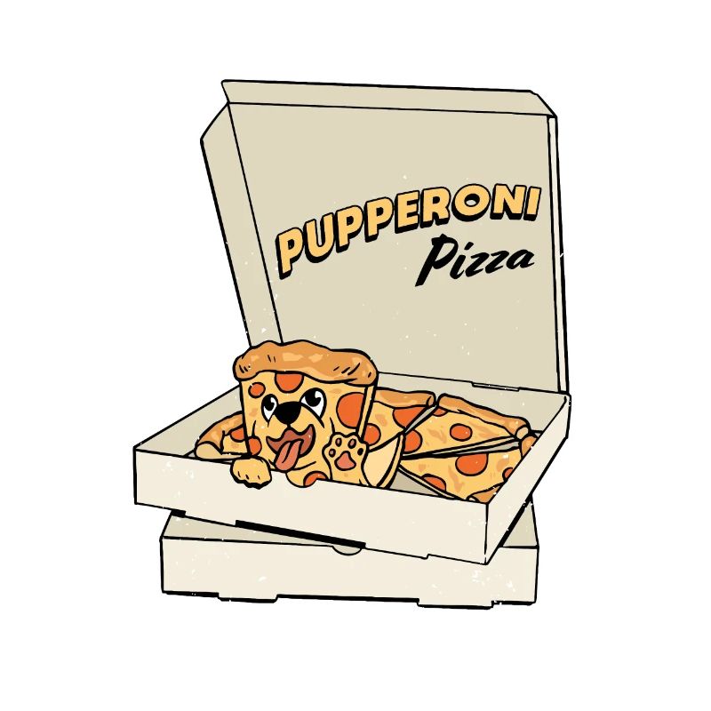 Chiot chiot Pizza Chien