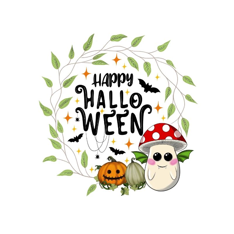 Happy Halloween Toadstool