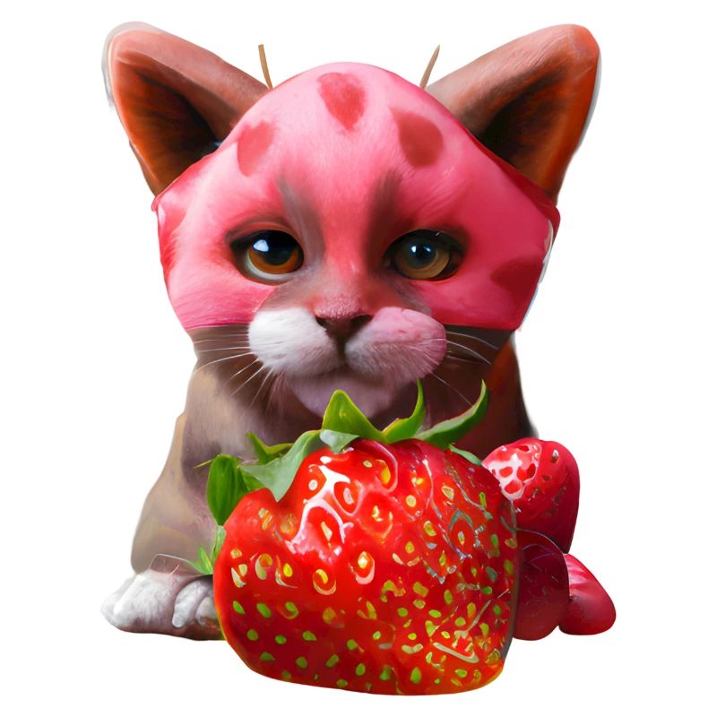 Erdbeerkatze