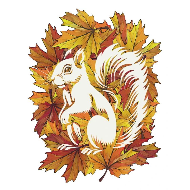 Herbstliches Eichhörnchen