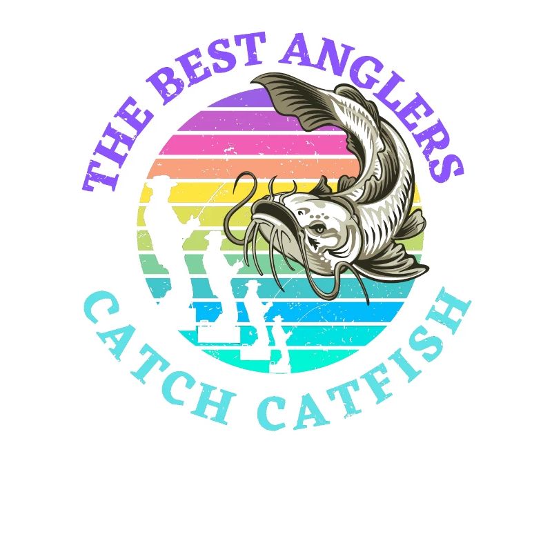 Conception rétro du poisson-chat