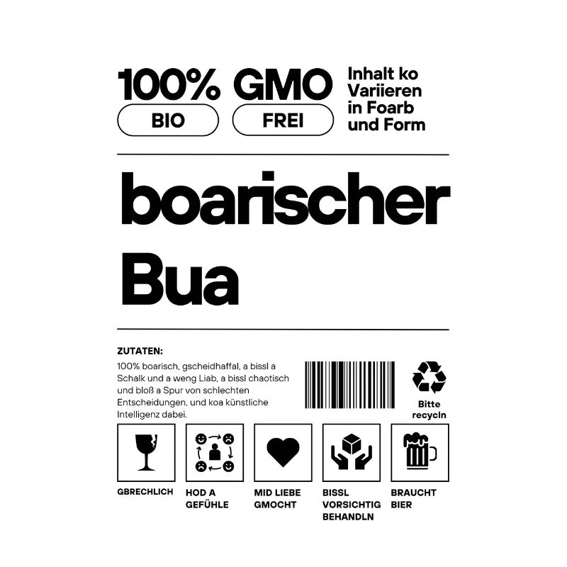 boarischer Bua - bayerischer Spruch