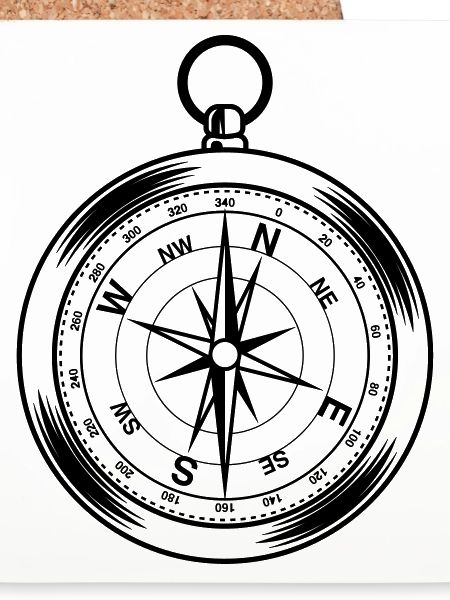 kompass symbol form