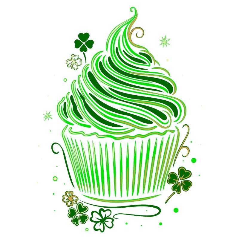 St Patricks Day Cupcake Muffin