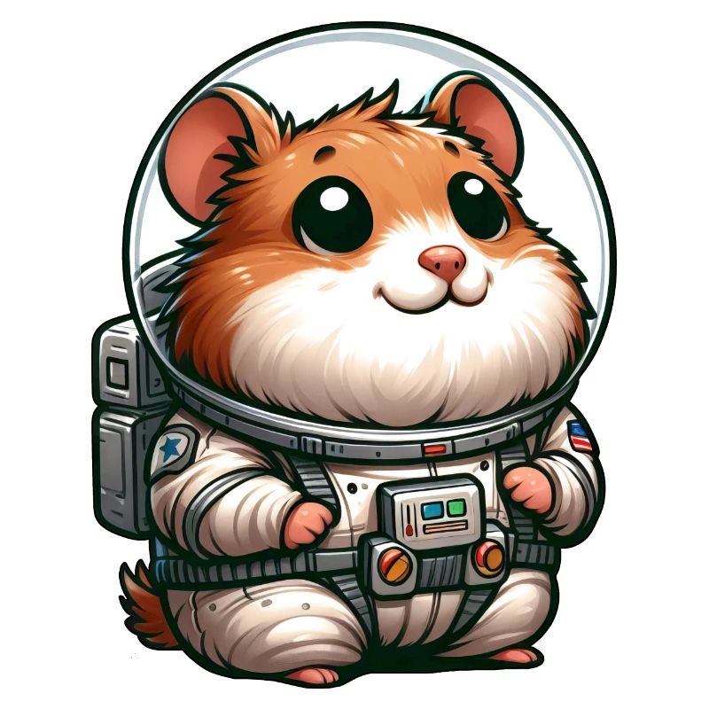 Hamster cochon d’Inde astronaute dans l’espace