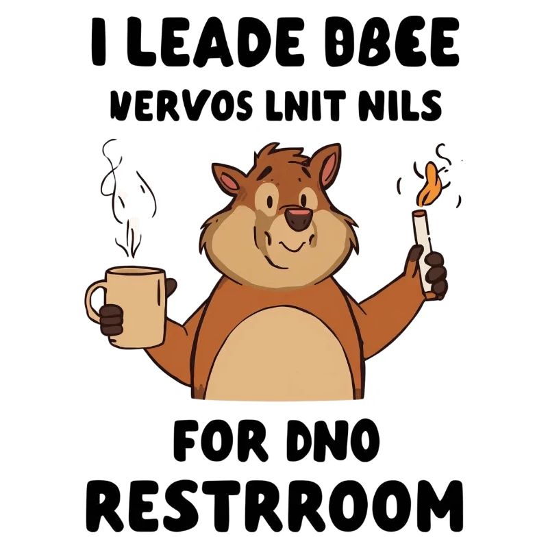 Beaver Kaffeepause Illustration