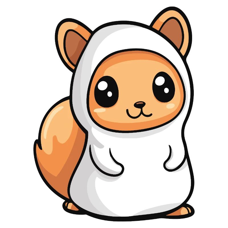 Eichhörnchen Halloween Geist