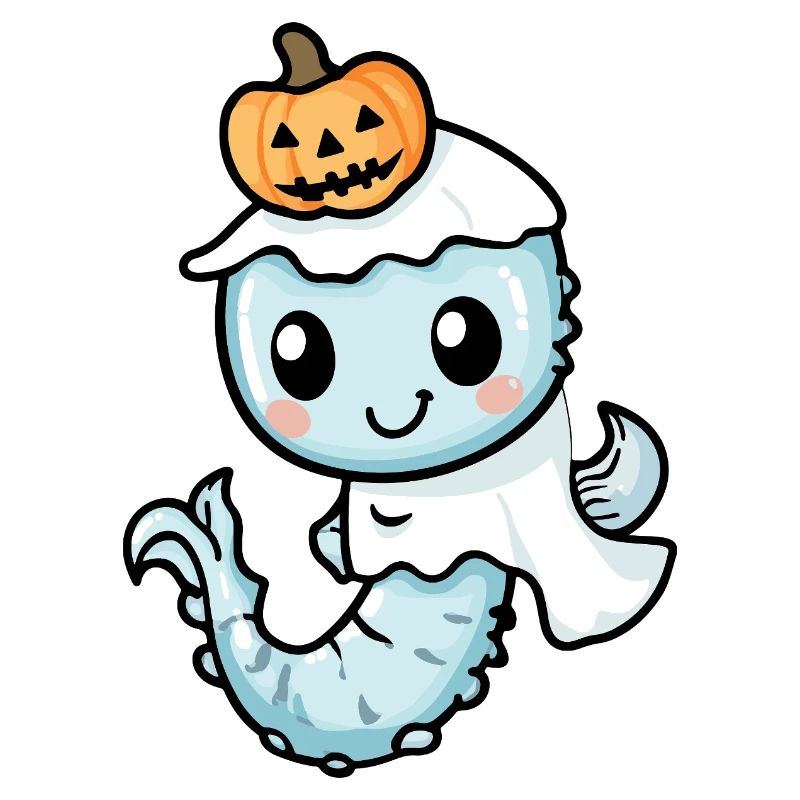 Seepferd Halloween Geist