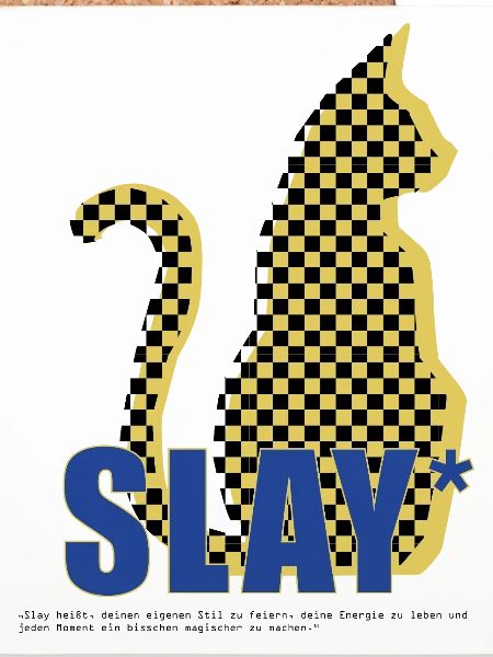 Slay Katze Checker Silhouette