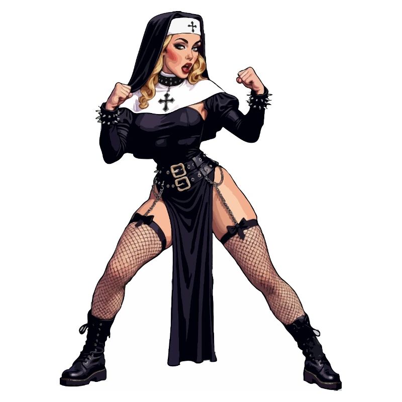 Super-Ehefrau-Nonne