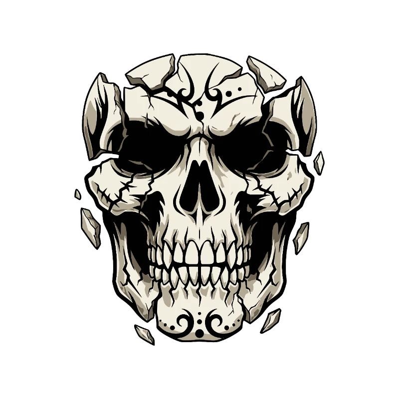 Splintering Skull – Gothic Graphics