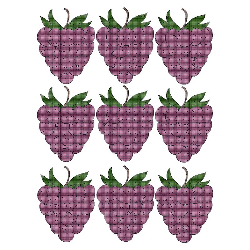 raspberry pattern textile