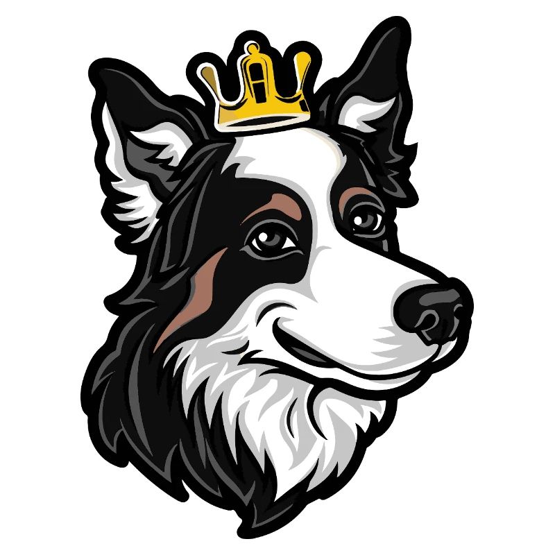 Border Collie Hund Krone