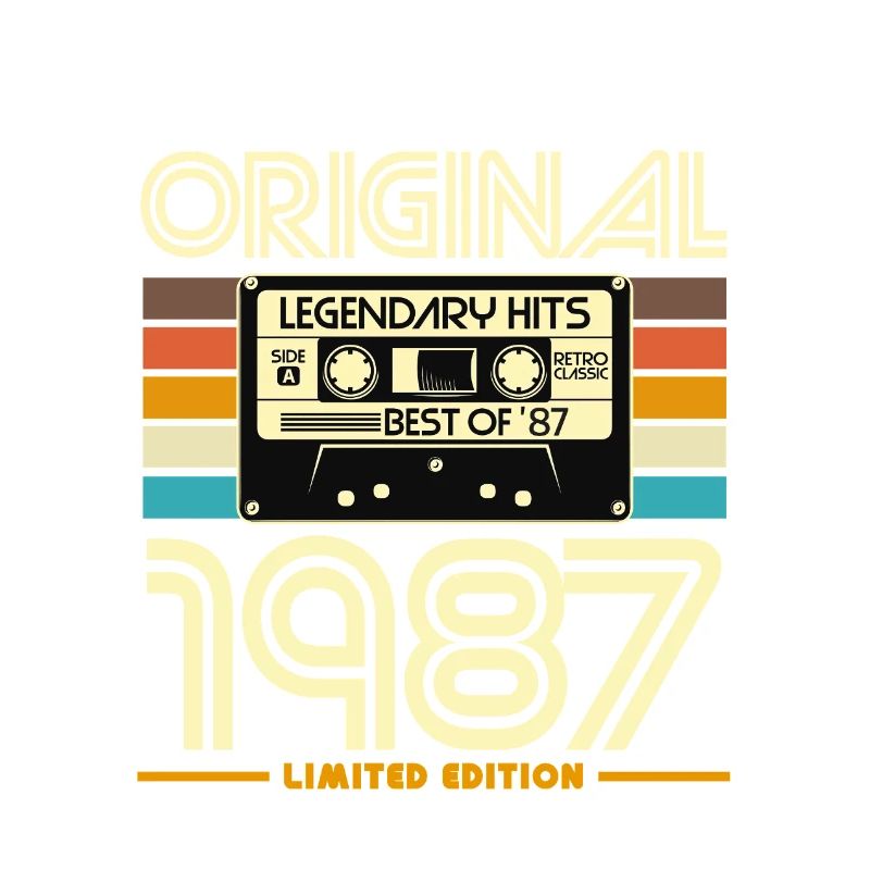 Original 1987 Hits Cassette Rétro